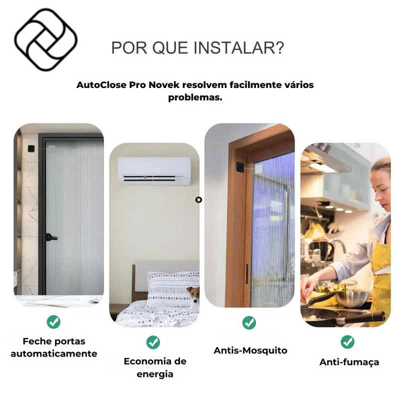 Fechador de Porta Automático AutoClose Pro - Novek