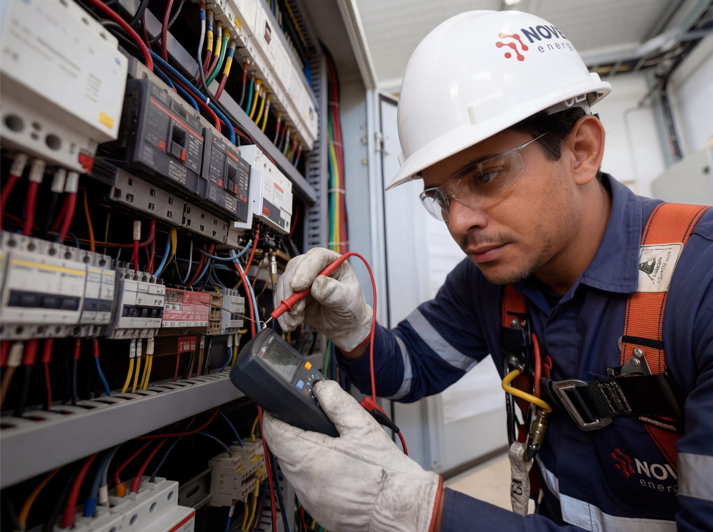 Painel elétrico industrial montado pela Novek Energia
